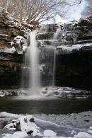 4045 Summerhill Force and Gibsons Cave in Winter, Bowlees, Teesdale, County Durham 